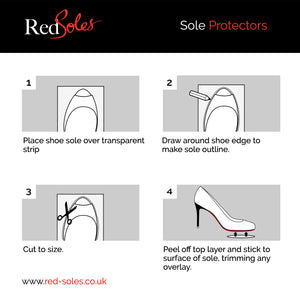 Protective Sole Strips for Louboutin Shoes